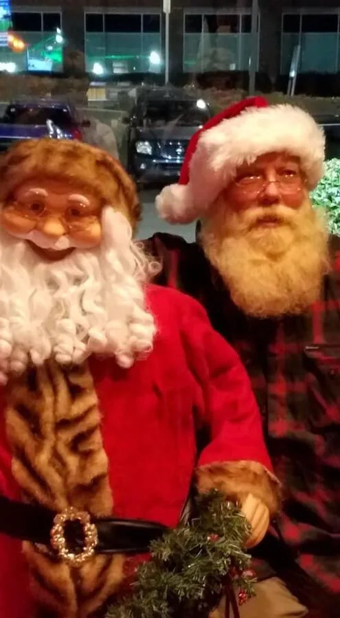 Santa decorations at the Scott's Auto Santa Claus event in West Columbia, SC