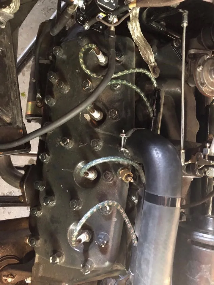 Close up of engine block repair work at Scott's Auto Repair in West Columbia, SC