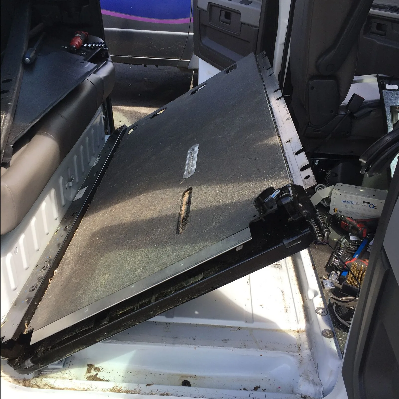 Vehicle panel opened for electrical repair in West Columbia, SC